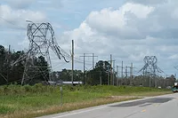 Power Grid Art Hurrican Laura Power Grid Infrastructure