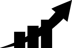 Black Arrow Up Stock Art