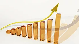 Upward Graph Stock Art