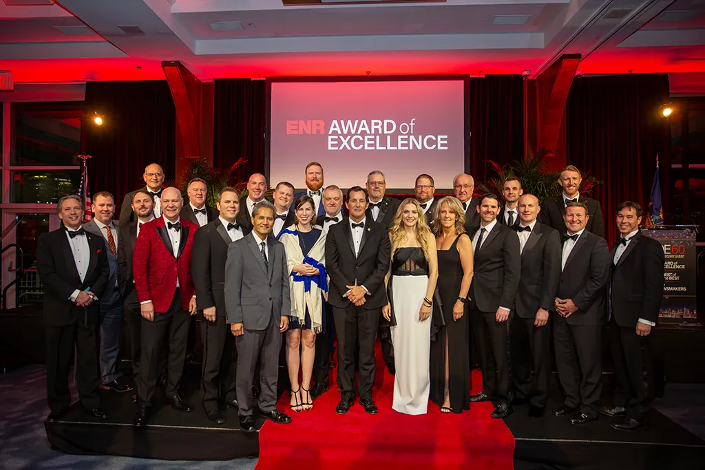 A group shot from ENR's Award of Excellence