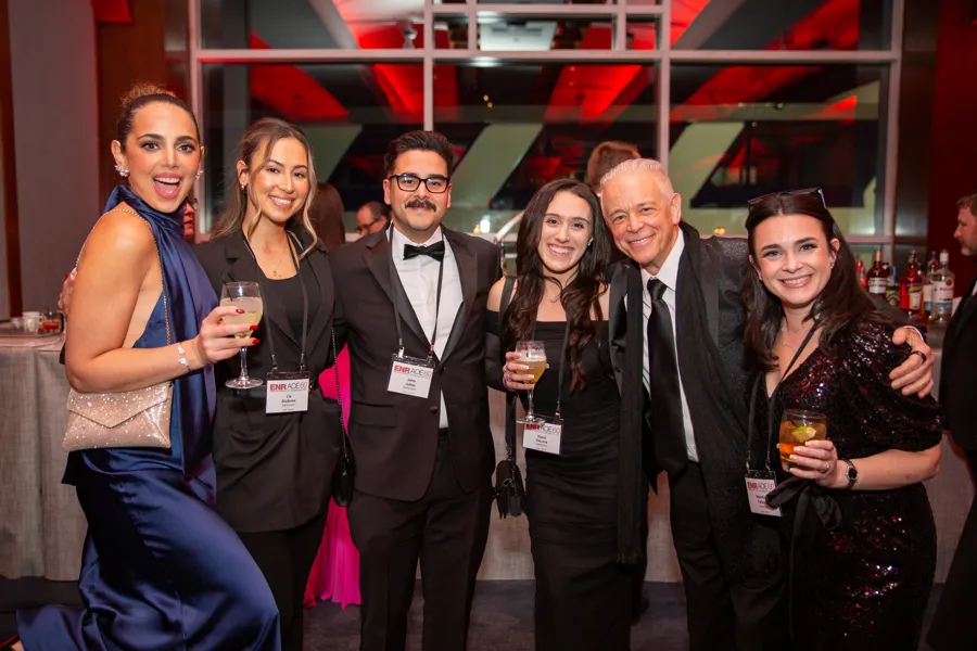 Drinks and networking at ENR's Award of Excellence