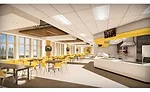 Modern training-table dining room