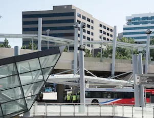 Paul S. Sarbanes Transit Center in Washington, D.C. suburb Silver Spring, Md.