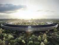 Apple's "spaceship" headquarters now under construction in Cupertino, California