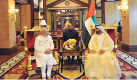 Indian Prime Minister Narendra Modi and UAE Crown Prince Mohamed Bin Zayed Al Nahyan announce establishment of UAE-India Infrastructure Investment Fund