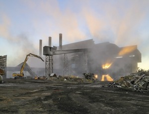 Now-defunct structures at former Bethlehem Steel Sparrows Point complex are coming down as new tenants are lured to 3,000-acre site