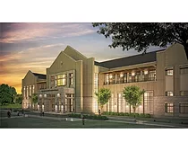TRIAD The three buildings that form Texas A&M's Veterinary Medicine and Biomedical Sciences Education Complex