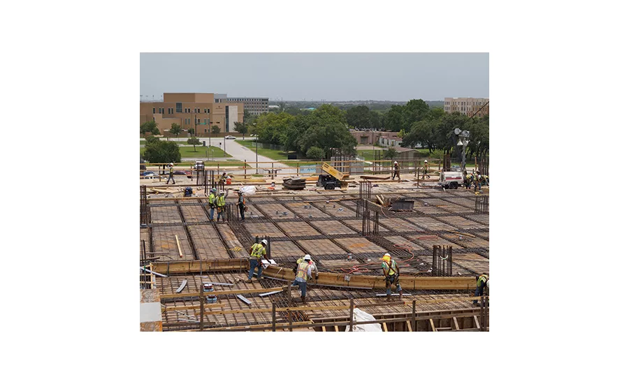 MOVING FORWARD Construction continues, with a grand opening expected next year
