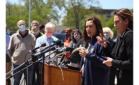 Gretchen Whitmer in Midland County