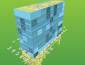 3-D rendering Columbia Science building