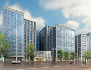 Clark Construction is building the largest private developer project under construction in the District, the $600-million Constitution Square.