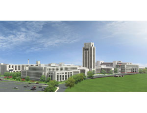 Clark Construction Group and Balfour Beatty Construction are working on the $641.4-million Walter Reed National Military Medical Center.