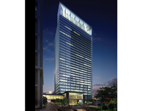 A renderning of The Hess Tower, which features 10