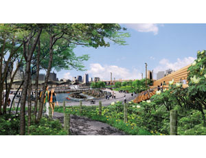 Once completed in 2012, Brooklyn Bridge Park will feature the reconstruction of Piers 1-6 in an attempt to bring a more natural landscape to the waterfront. 