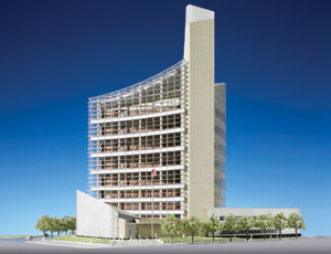 Mascaro Construction is building the $137- million U.S. federal courthouse in Buffalo. Kohn Pedersen Fox Associates is the architect of record with Cannon Design as CM.