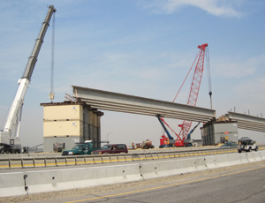 The EXPRESSLink project in North Salt Lake will move this bridge into place via SPMTs.