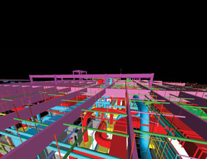 BIM models allow a design-build team to visualize synergies and conflicts in the various systems.