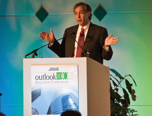 Robert Murray, vice president of economic affairs for McGraw-Hill Construction, recently delivered the 2010 Outlook.