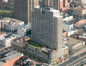 The $150 million tower at 360 State Street in New Haven is being designed as a throwback to the once walkable and livable downtown New Haven in a now-sustainable environment.