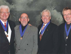 Kenneth J. Naylor, second from the right, won AIA Utah’s Bronze Medal. He is pictured with previous Bronze Medal recipients: Michael Stransky, left; William Miller; and David Brems.