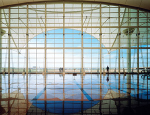 The Fentress-designed south curtainwall at DIA was