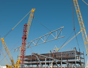First Trusses Set at Boeing Assembly Facility in North Charleston, S.C.