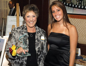 Pictured from left: Stalco Construction Office Manager Carol Donato and Allissa Pietrowski, LIBC Junior Advisory Member and High School Senior at Floral Park Memorial High School.