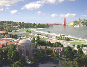A simulation of the new Presidio Parkway