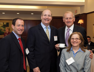 From left: Philip Ross of Anchin, Jay Walder of the MTA, Richard Anderson, New York Building Congress, and Kayte Steinert-Threlkeld of Anchin