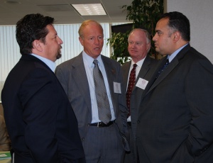 Gerry DiIoli, Herzog Contracting Corp., with Tom Holsman, CEO of AGC of California, Dave Ackerman, AGC Advocate, and Assembly Speaker John P�rez (D-Los Angeles)