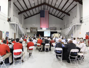 Terex recently marked its first year of occupying its new space in its the new Oklahoma City facility. Photo: Terex.
