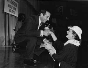  In the 1970s Janis lobbied then-Gov. Mario Cuomo [receiving an award from Janis above] to set a goal of 5% participation for female contractors on all state-funded projects.