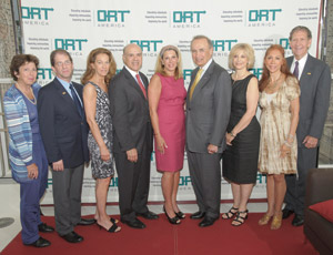 The Real Estate & Construction Industry Chapter of ORT America held a special breakfast briefing and networking event at the Haworth Showroom located at 125 Park Avenue in Manhattan. From left: Marilyn Thypin; Alan E. Klugman, National Executive Director of ORT America; Debrah Lee Charatan, Debrah Lee Charatan Realty, Inc.; Arthur Draznin, Newmark Knight Frank; Dottie Herman, Prudential Douglas Eilliman; Louise Brause, Brause Realty Co.; Barbara Laskin, Laskin Media, Inc.; Rochelle Crespi, GuardHill Financial Corporation; and Herbert M. Kaplan, Senior Director of Development, ORT America.