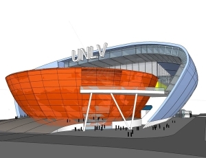 The old Thomas & Mack Center at University of Nevada � Las Vegas could be transformed to a 40,000-seat stadium.