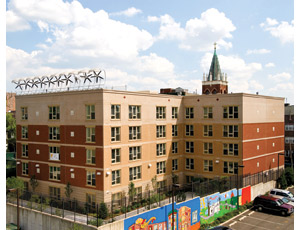 The Eltona is the first affordable rental LEED Platinum building in New York state.