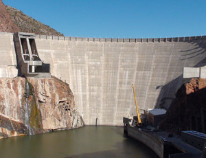dam centennial Roosevelt Dam provides SRP with its main water storage facility. Turning 100 this month, the dam was raised and refurbished in 1996 at a cost of $434 million. 