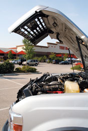 Super Duty&rsquo;s cramped engine and tailpipe are overcome by its offroad agility and cockpit-like interior.