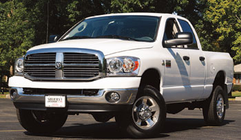 Ram’s engine meets 2010 emissions, and the Mega Cab (2nd top) is palacial. Build quality (right) needs work.