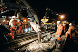 Renewing old subway tracks and upgrading cables presented risk