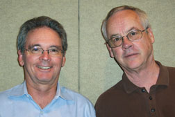 Howell (right) and Ballard have been leaning together formally since 1997.