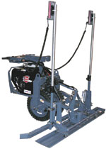 Small-form laser Screed: Portable and Maneuverable
