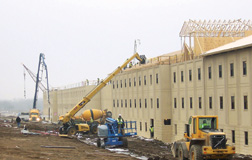 Construction of Whitside Barracks at Fort Riley, Kansas is a $56-million design-build project.