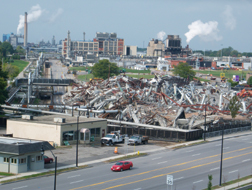 Many demolitions located near critical infrastructure were completed without collateral damage.