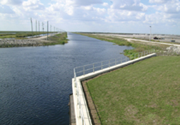 Protesters fear new powerplant will encourage further development (Topmost). Supply canal (2nd from top) will feed runoff to the reservoir being built (above) and and stormwater treatment area.