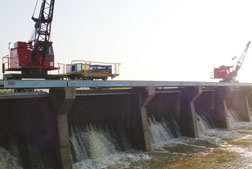 Spillway has 350 bays. Brantley is preparing to open them.
