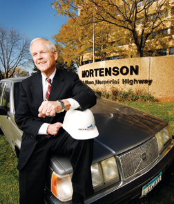 Mort Mortenson and his 1987 Volvo are both icons at the Minneapolis firm
