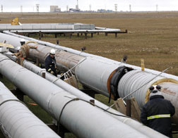 Natural gas is produced along with oil, but existing pipelines will not carry it.