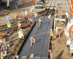 Light rail job had heat incidents.