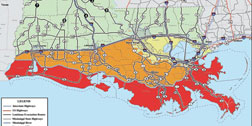 New Orleans Evacualtion Map