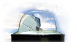 Daylighting system: Rotating Mirror Reflects in Sunlight